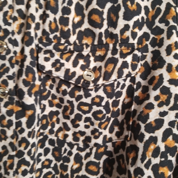 Perception Concept women's Leonard print long sleeve blouse size M - Picture 4 of 7